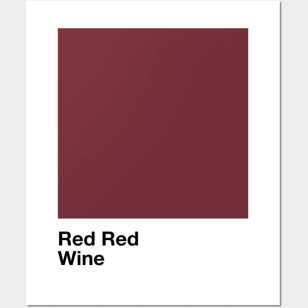 Pantone Red Red Wine Wall Art by Perezzzoso